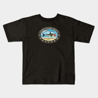 Coast Guard Beach, Eastham, Massachusetts, (Cape Cod) Great White Shark Kids T-Shirt